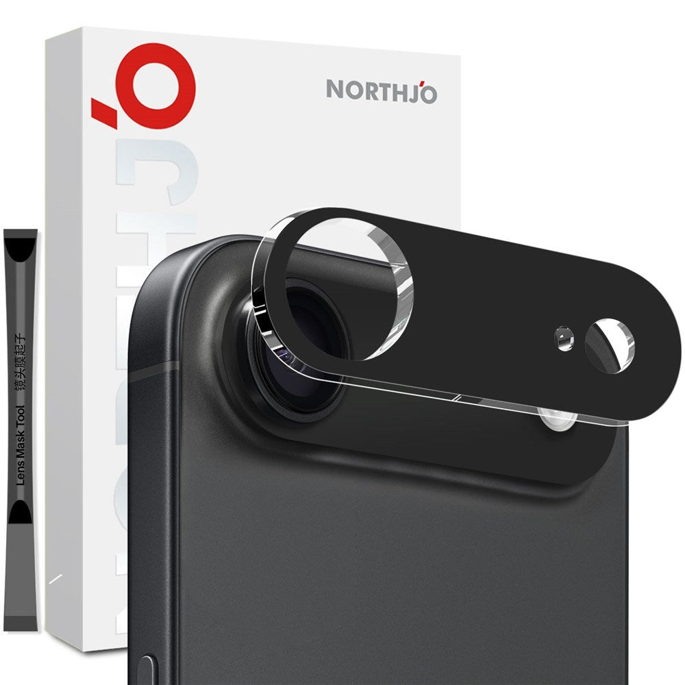 NORTHJO iPhone Air Herdet Kameralinse Glass - Svart