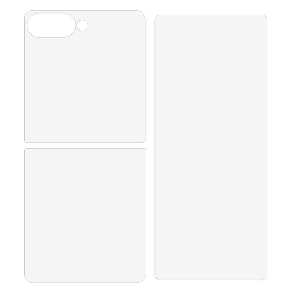 Samsung Galaxy Z Flip7 Skjermbeskyttersett - Film - Gjennomsiktig