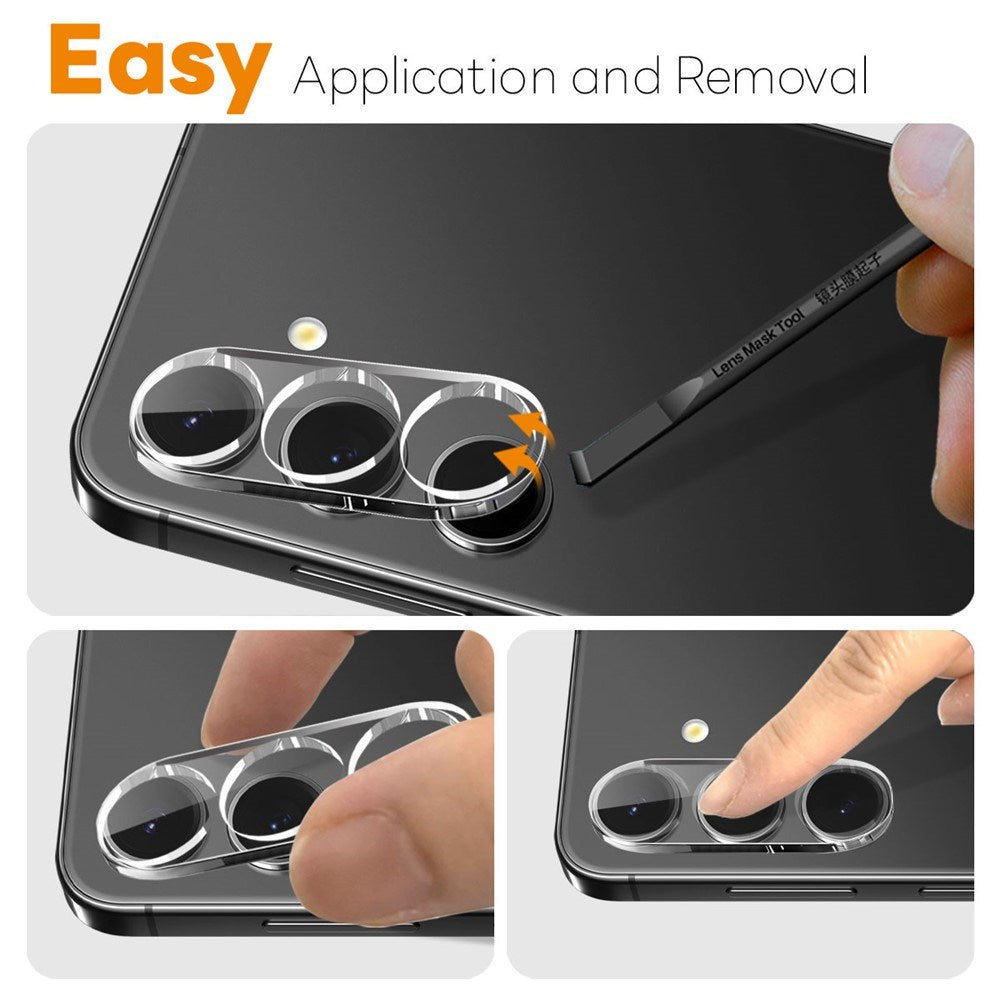 NORTHJO Samsung Galaxy S25 FE Herdet Kameralinse Glass - Gjennomsiktig