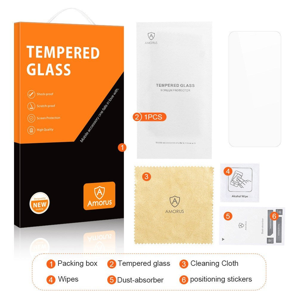 Honor 400 Smart (4G / 5G) AMORUS 2.5D Arc Edge Skjermbeskytter i Aluminium-Silicon Glass - Gjennomsiktig