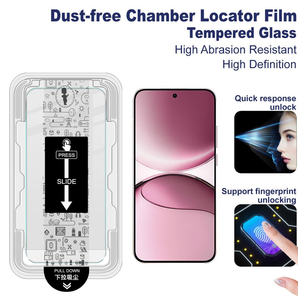 Xiaomi 15T / 15T Pro IMAK Herdet Glass Skjermbeskytter - inkl. Monteringsramme - Gjennomsiktig