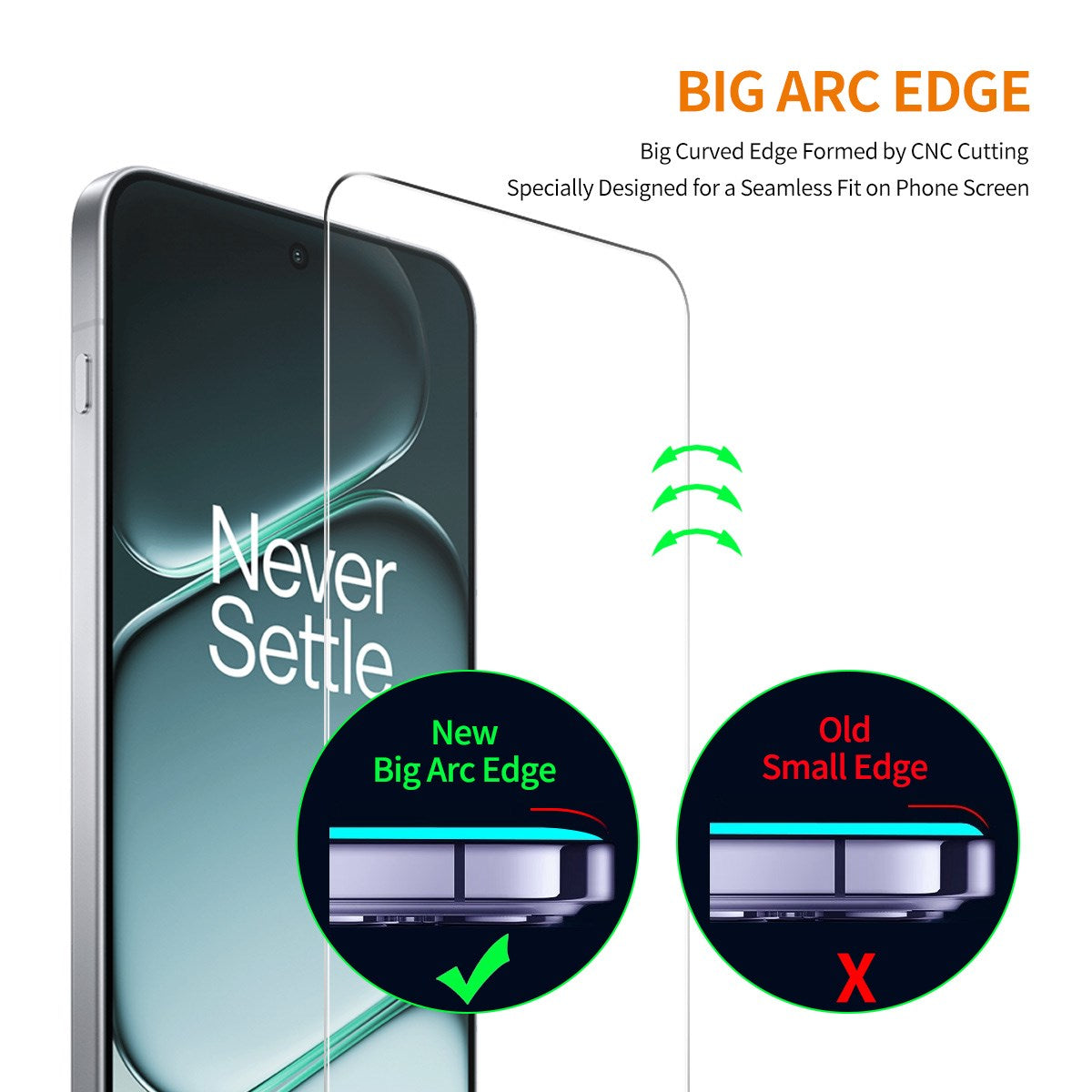 OnePlus 15 ENKAY Skjermbeskytter i Herdet Glass - Gjennomsiktig