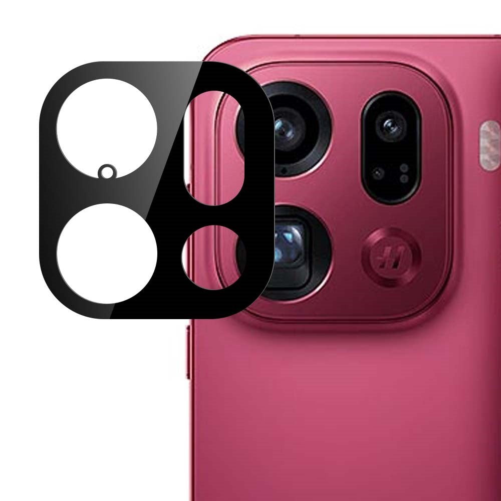 OPPO Find X9 Pro Kameralinsebeskyttelsesglass - Gjennomsiktig / Svart