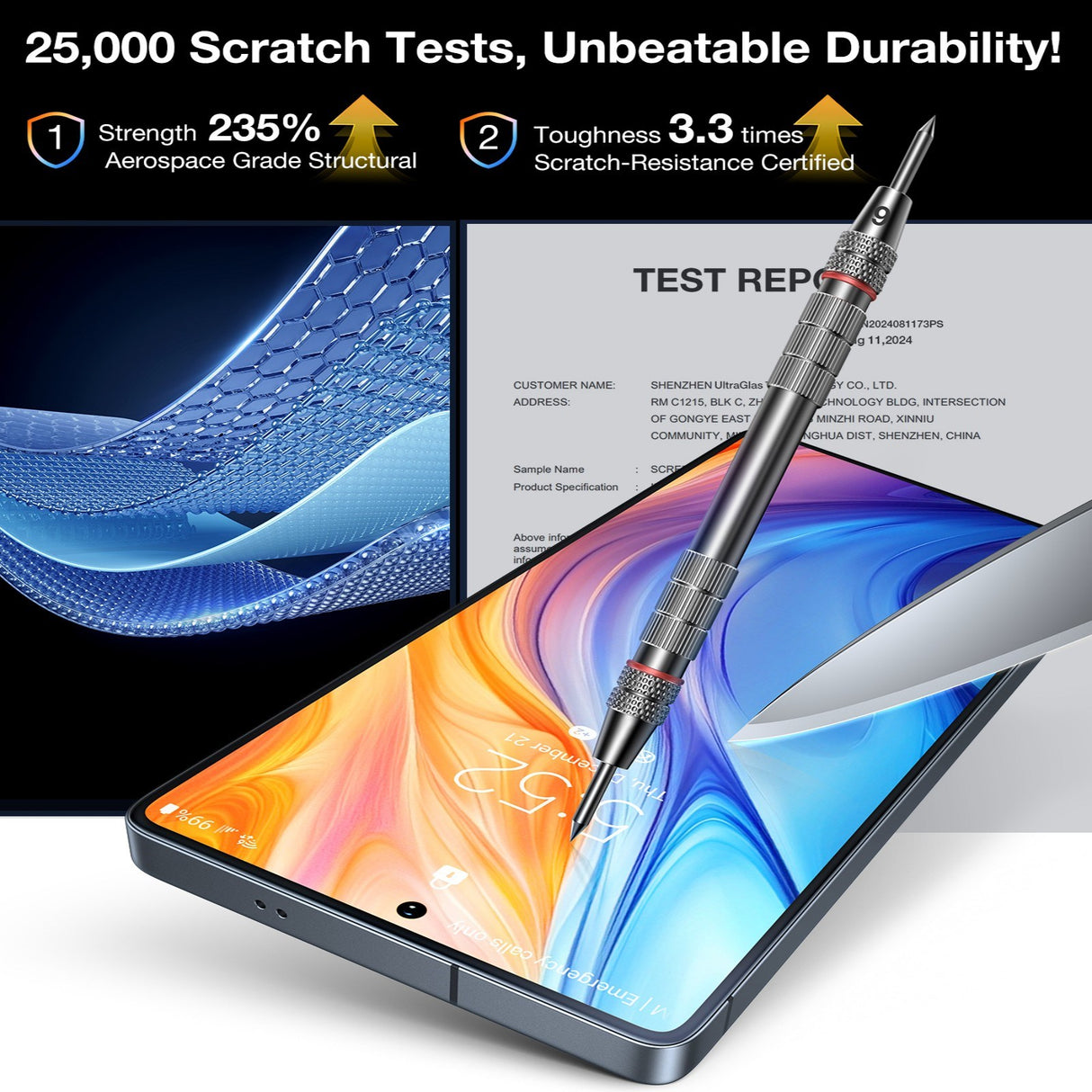 Samsung Galaxy S26 Ultra TORRAS Glassgo Herdet Skjermbeskyttelsesglass m. Installasjonsramme – Privacy Funksjon – Gjennomsiktig