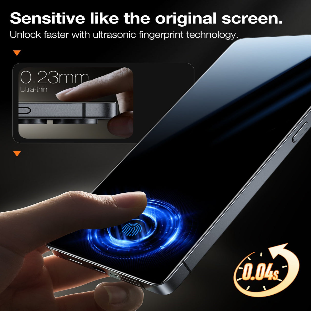 Samsung Galaxy S26+ (Plus) TORRAS Glassgo Herdet Skjermbeskyttelsesglass m. Installasjonsramme – Gjennomsiktig