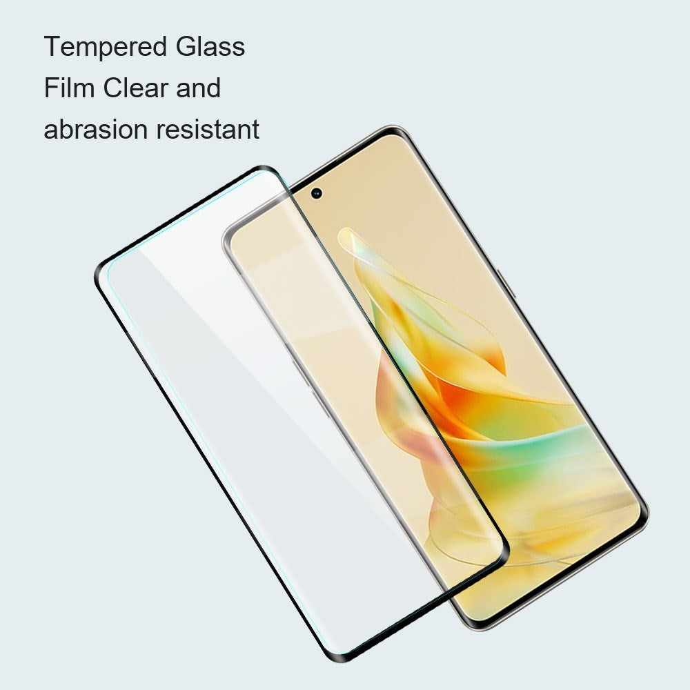 OPPO Reno15 F (5G) / Reno14 F (5G) / Reno13 (5G) Amorus Herdet Skjermbeskyttelsesglass – Gjennomsiktig / Svart