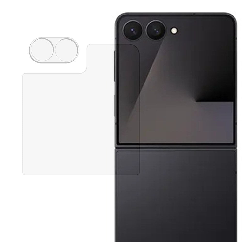Samsung Galaxy Z Flip8 Herdet Glass for Bakskjerm & Kameralinse - Gjennomsiktig