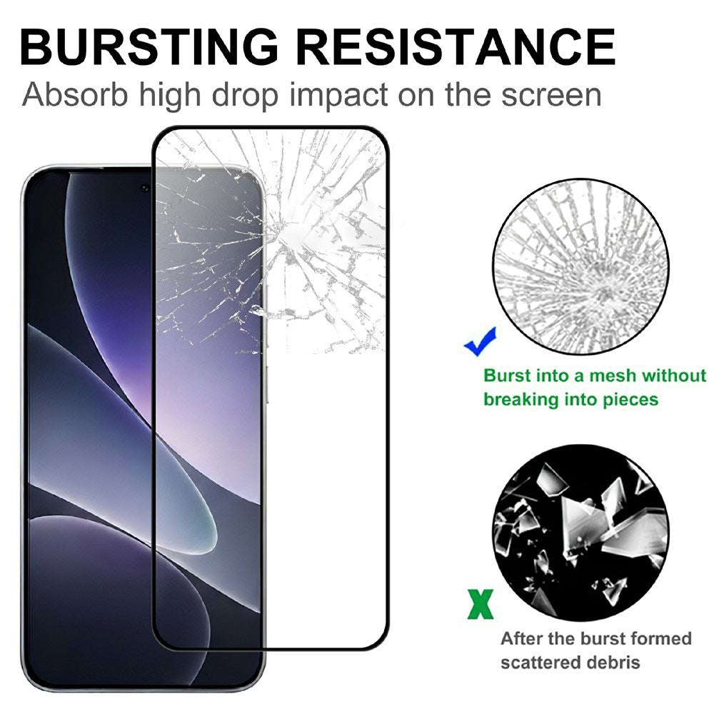 Xiaomi 17T Pro Skjermbeskytter Glass - Gjennomsiktig / Svart Kant