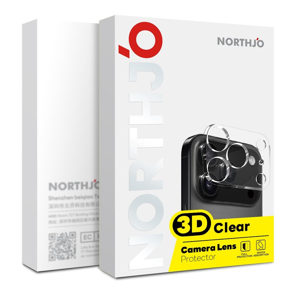 Samsung Galaxy Z Fold8 Ultra NORTHJO Herdet Kameralinsebeskyttelsesglass - 2 stk - Gjennomsiktig