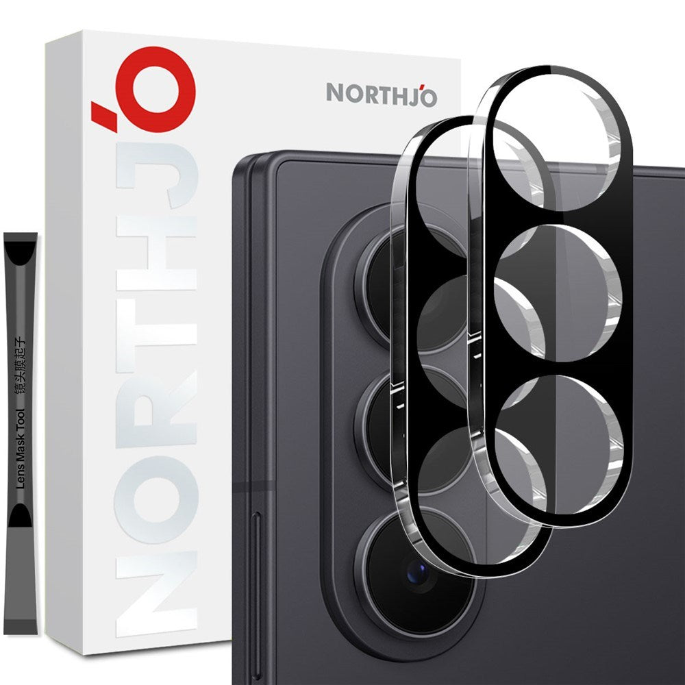 Samsung Galaxy Z Fold8 NORTHJO Herdet Kameralinseglass - Svart