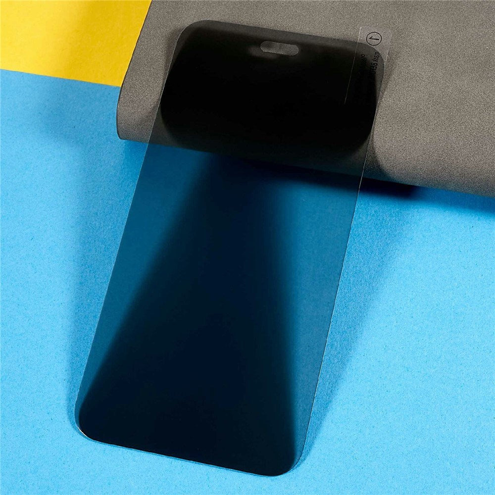 iPhone 18 Pro Max Skjermbeskyttelse i Herdet Glass med Full Dekning - Privacy Funksjon - Gjennomsiktig