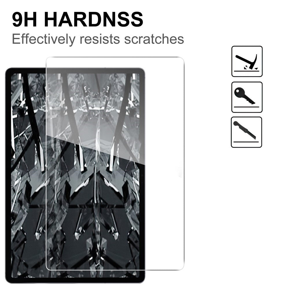 Samsung Galaxy Tab S12+ (Plus) WANLONFENG Herdet 2.5D-Glass - Skjermbeskyttelse - Gjennomsigdig