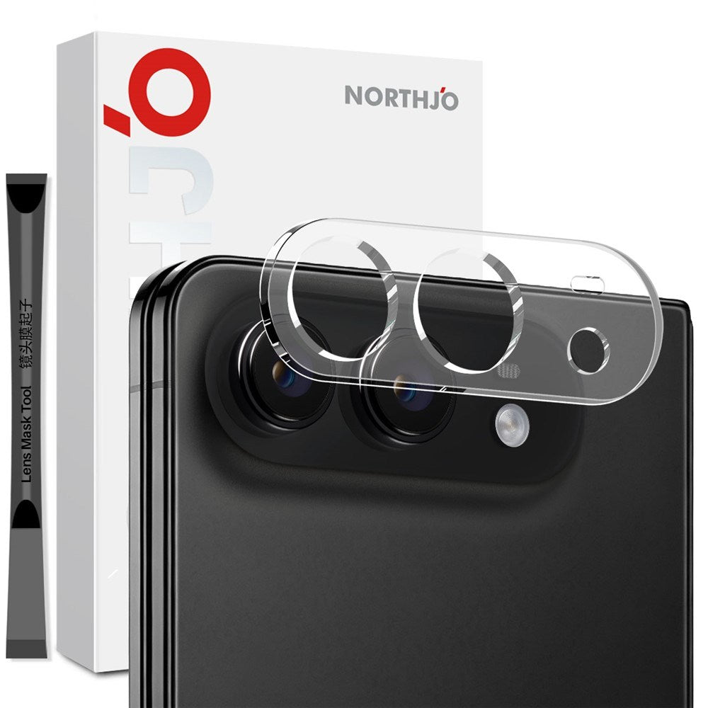 iPhone Fold NORTHJO Herdet Kameralinse Glass - Gjennomsiktig