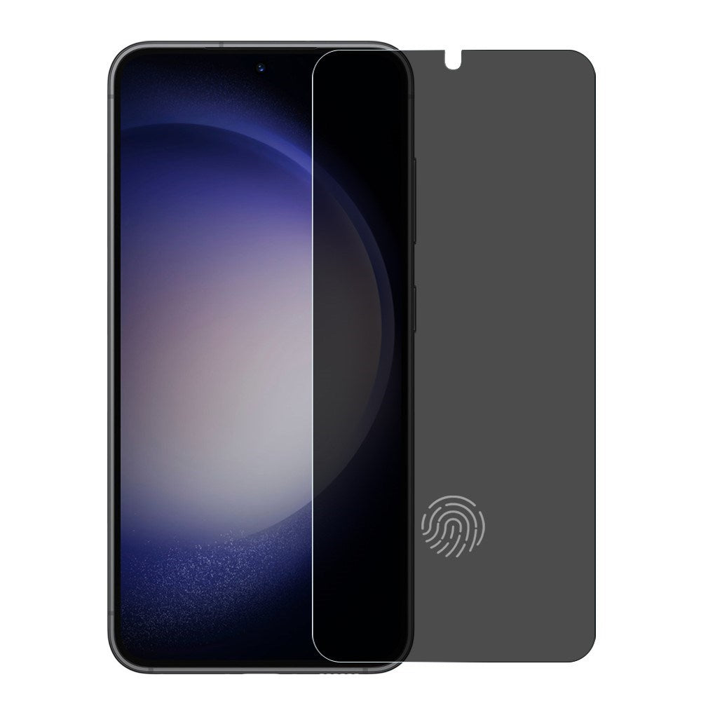 NORTHJO Samsung Galaxy S23 / S22 Skjermbeskytter - Herdet Glass 0.3mm - Personvernfunksjon - Gjennomsiktig