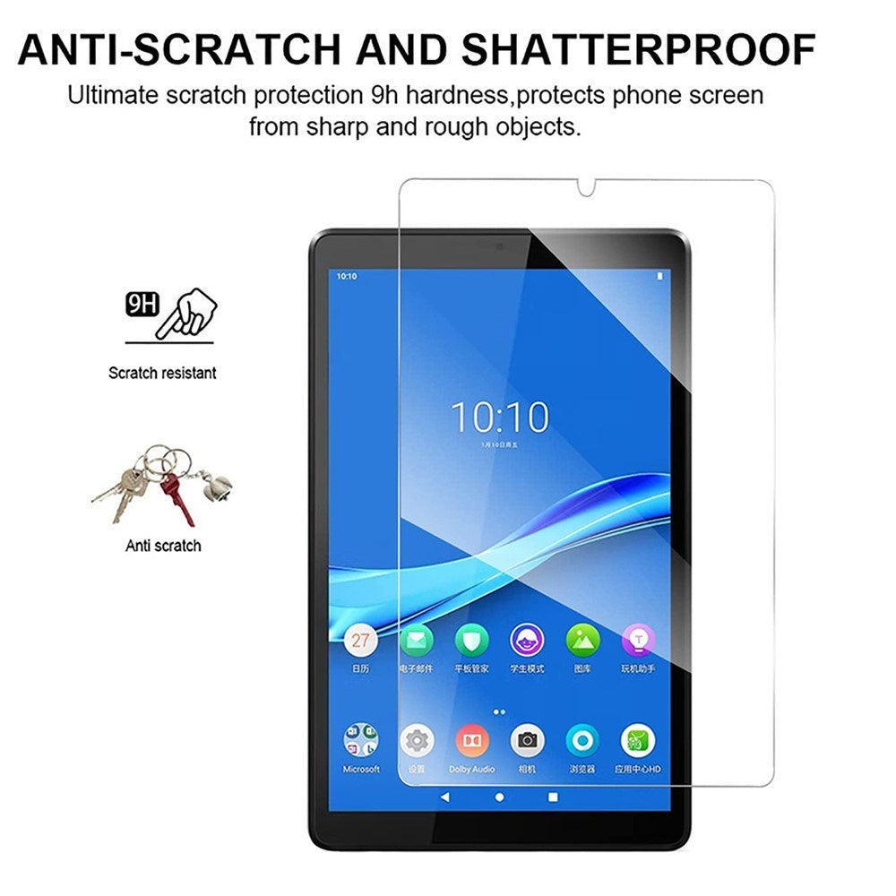 Lenovo Tab M8 (4. Gen.) 9H Herdet Skjermbeskyttelsesglass - Gjennomsiktig