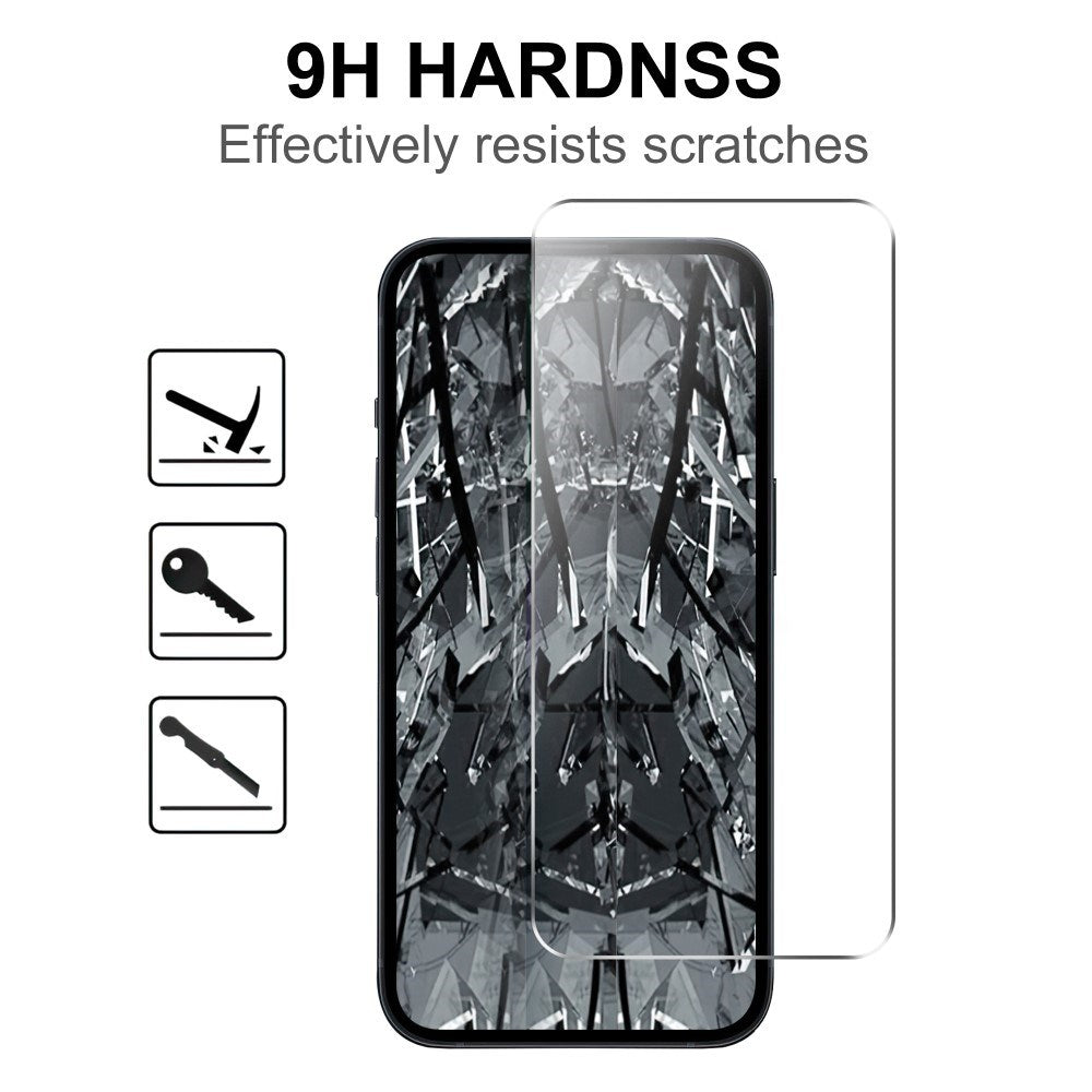 Oppo A79 (5G) Herdet Glass Skjermbeskytter - Case Friendly - Gjennomsiktig m. Svart Kant
