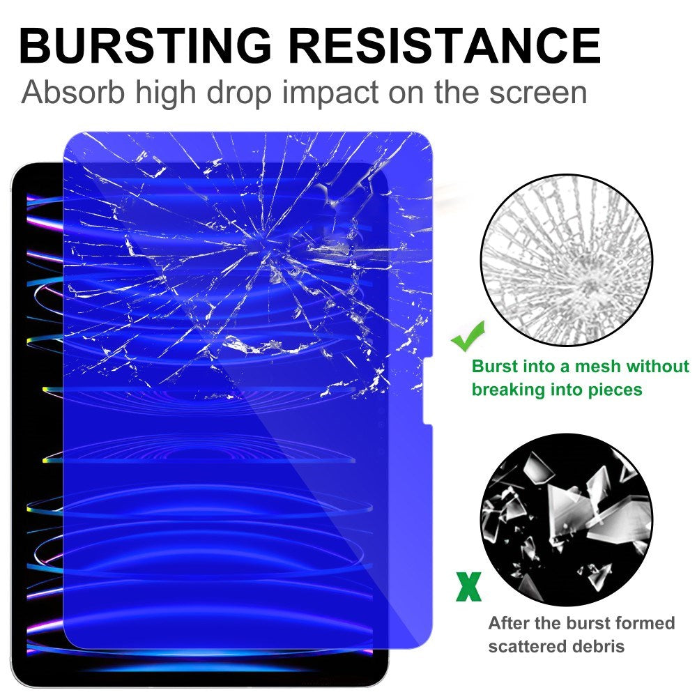 iPad Pro 11" (2025 / 2024) Glass Skjermbeskytter m. Anti Blue Light - Gjennomsiktig
