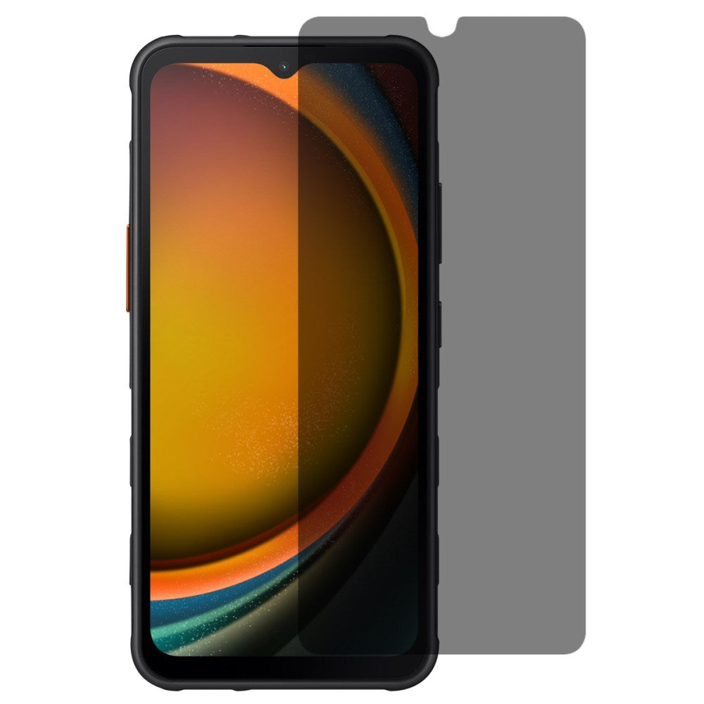 Samsung Galaxy Xcover 7 Full Fit Herdet Skjermbeskyttelsesglass - Privacy Funksjon - Gjennomsiktig