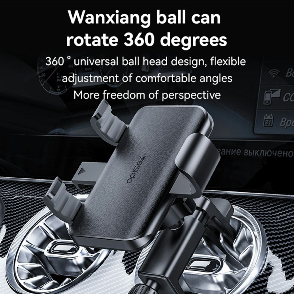 Justerbar Mobilholder til Bil - Svart