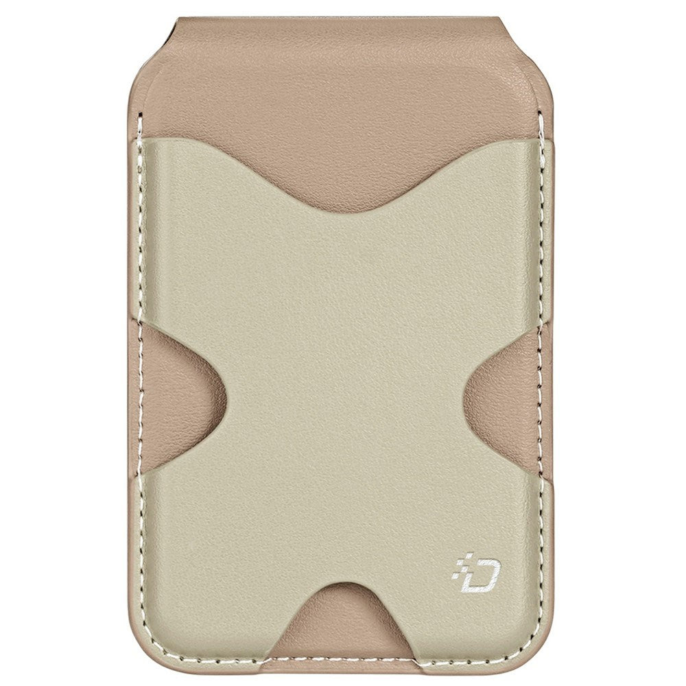 DUX DUCIS Magnetisk Kortholder for 5 Kort med Stativfunksjon - MagSafe Kompatibel - Beige
