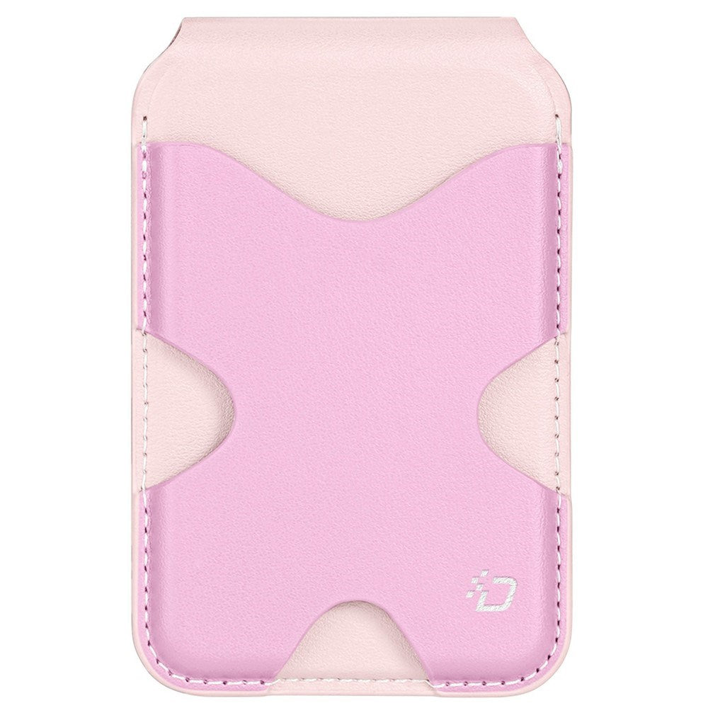 DUX DUCIS Magnetisk Kortholder for 5 Kort med Stativfunksjon - MagSafe Kompatibel - Rosa
