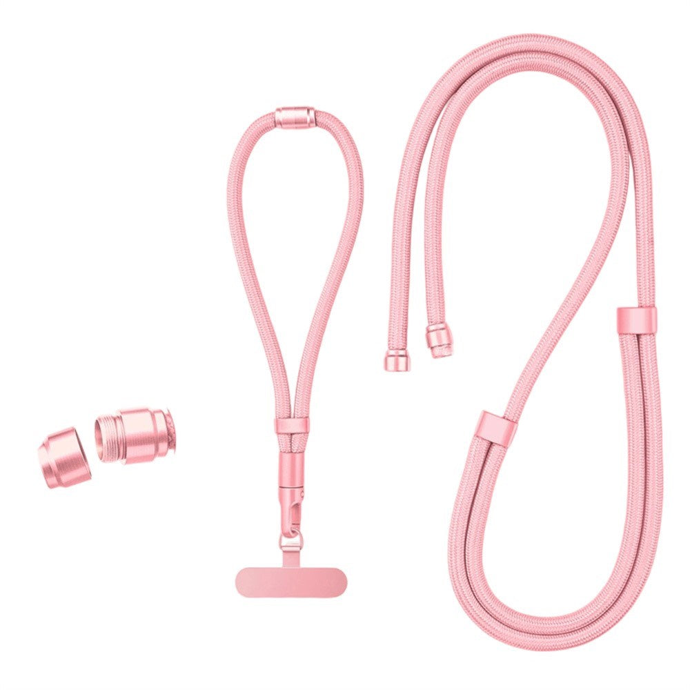 3-i-1 Nylonstropp til Mobil - 150cm / 50cm - Rosa