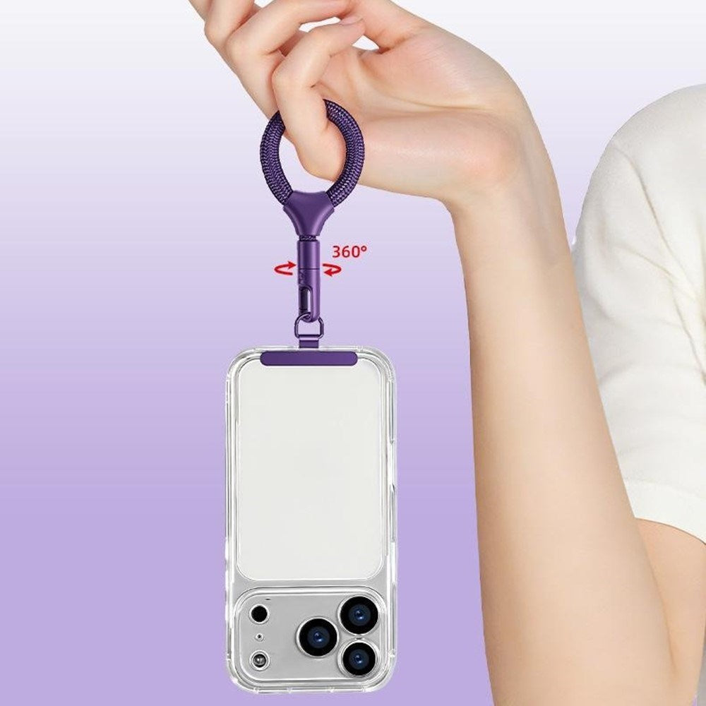 Polyester Fingerstropp til Mobil - 10cm - Oransje