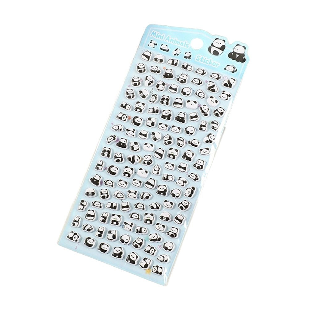 Mini 3D Bubble Foam Stickers - Små Pandaer