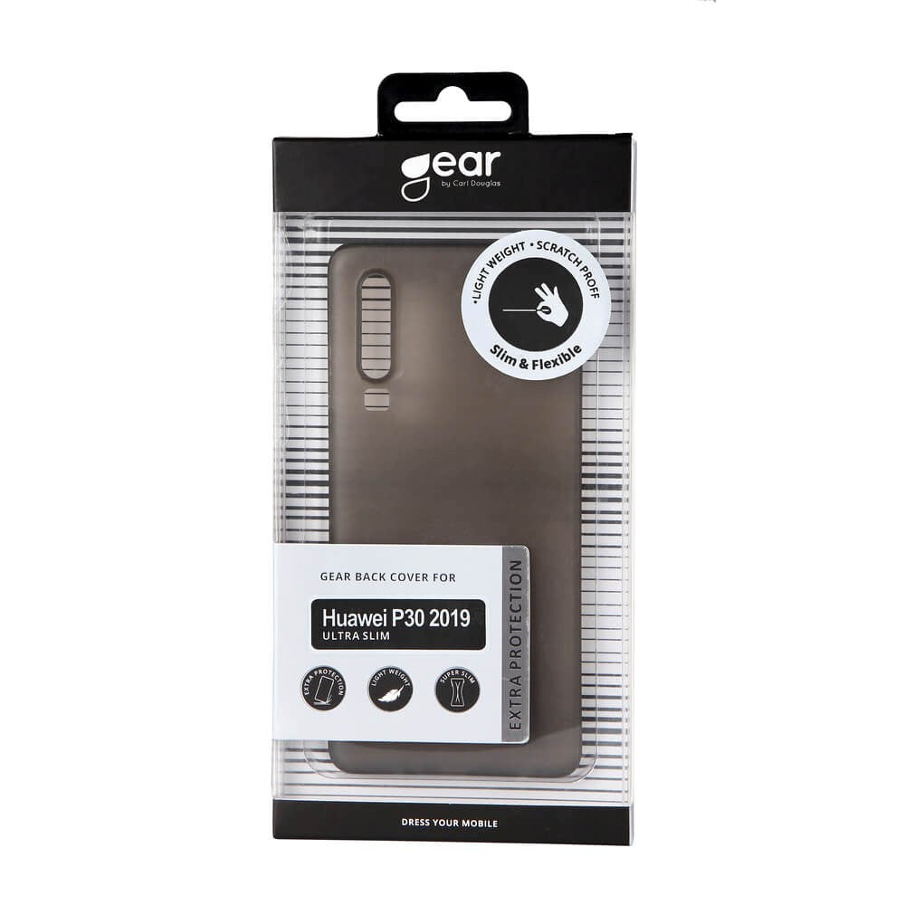 Huawei P30 GEAR Semi-Gjennomsiktig Fleksibelt Plast Deksel - Svart
