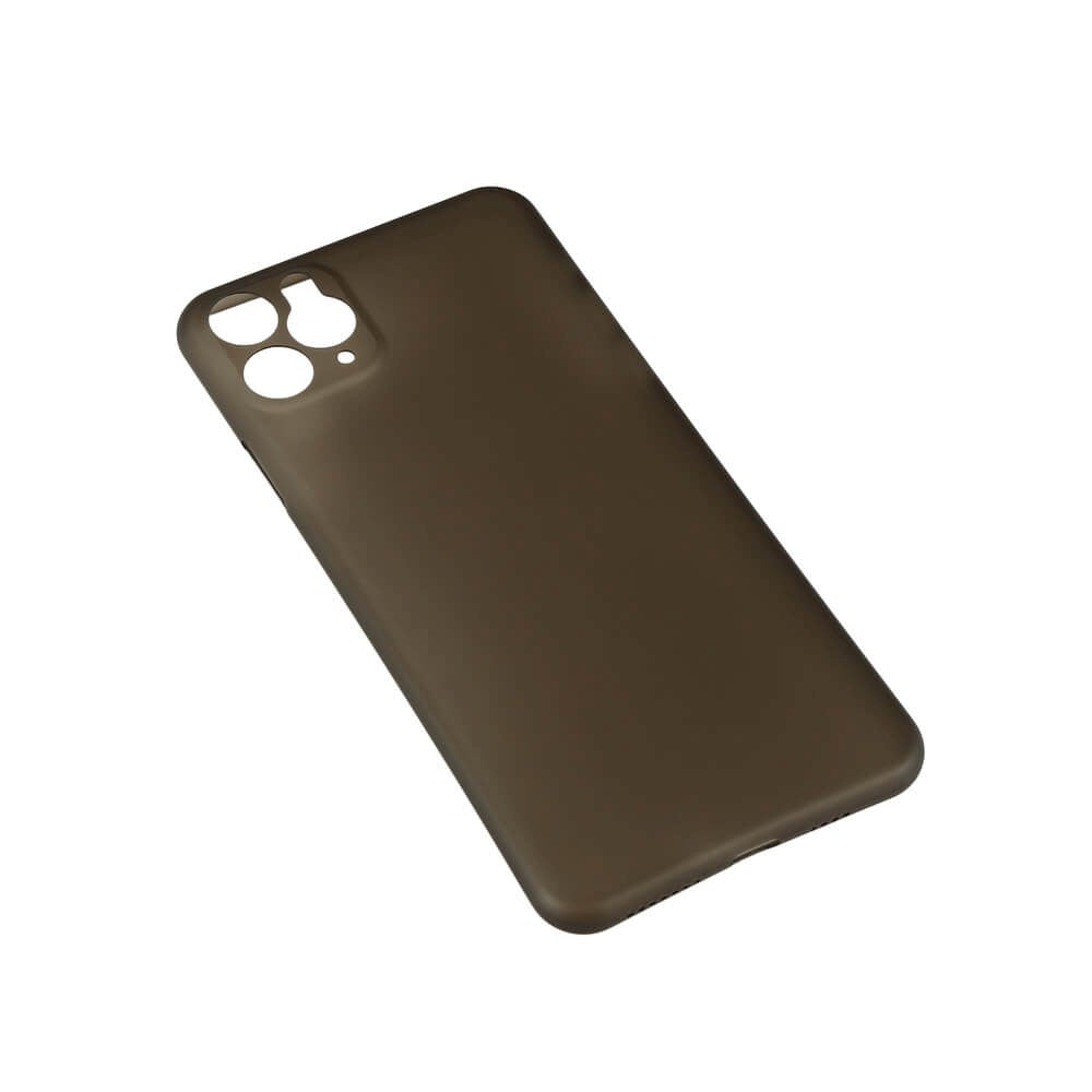 iPhone 11 Pro Max GEAR Semi-Gjennomsiktig Fleksibelt Plast Deksel - Svart