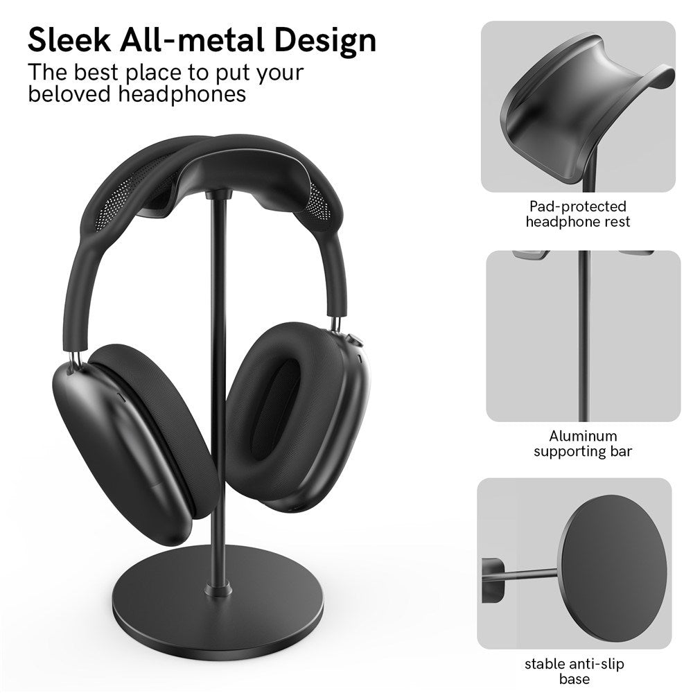 AirPods Max / Max 2 Sklisikkert Stativ - Svart