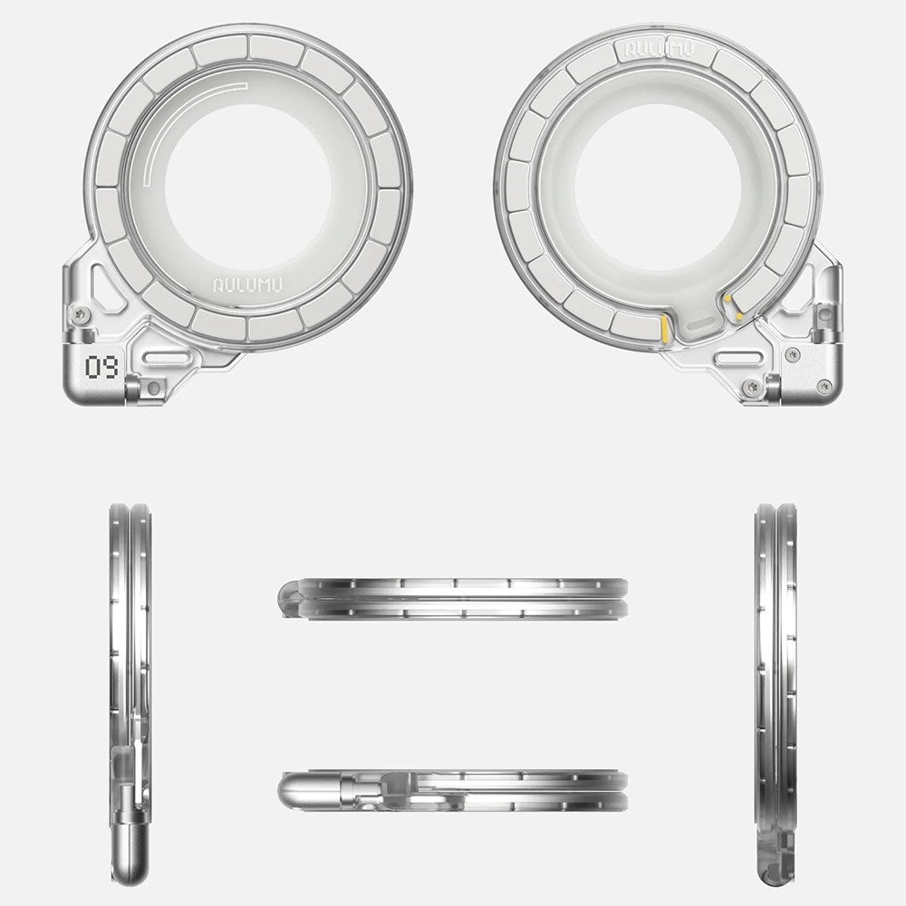 AULUMU Magnetisk 360° Roterende Mobilholder med Z-Akse - MagSafe Kompatibel - Hvit