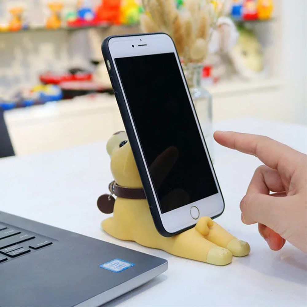 Mobiltelefonholder til Bord - Hund - Svart