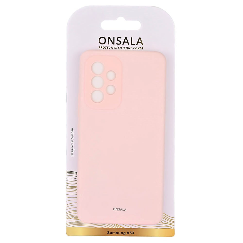 Samsung Galaxy A53 (5G) Onsala Collection Liquid Silicone Bakdeksel - Chalk Pink