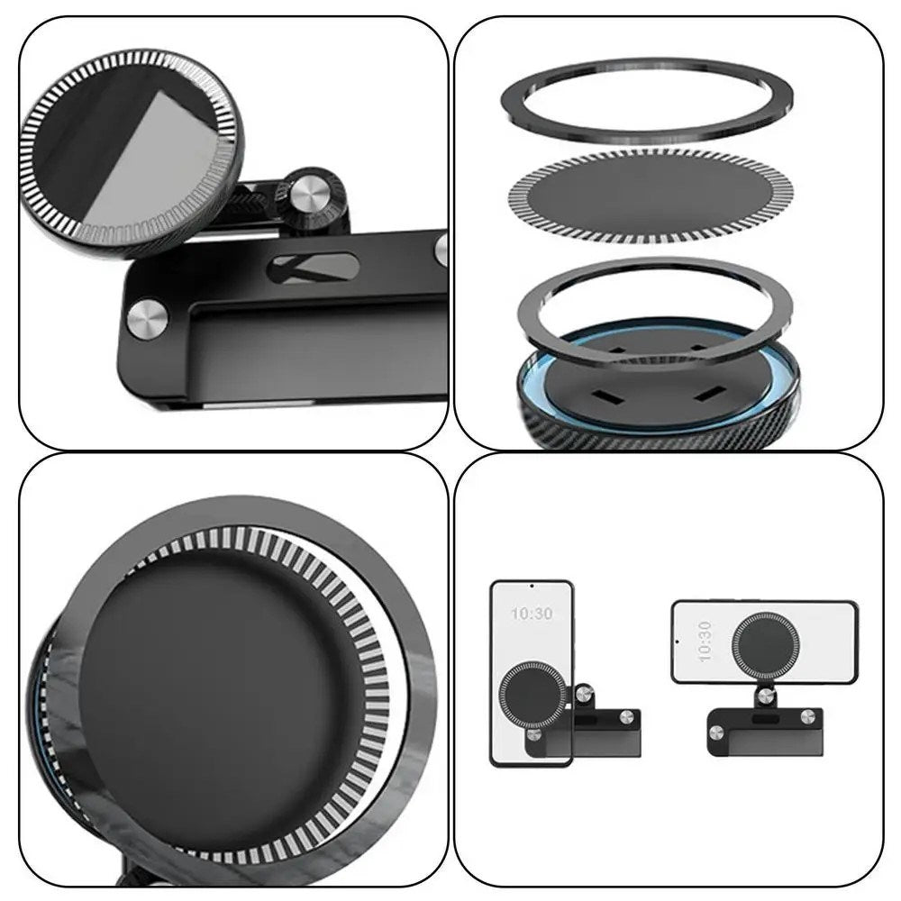 Mobilholder til Skjerm til Tesla Model 3 / Y (2020-22) med Magnet - MagSafe Kompatibel - Svart