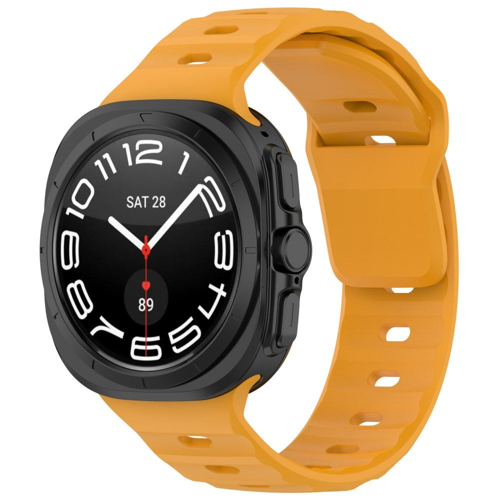 EIDERWOOD Samsung Galaxy Watch Ultra (47 mm) Silikonrem med Spenne - Oransje