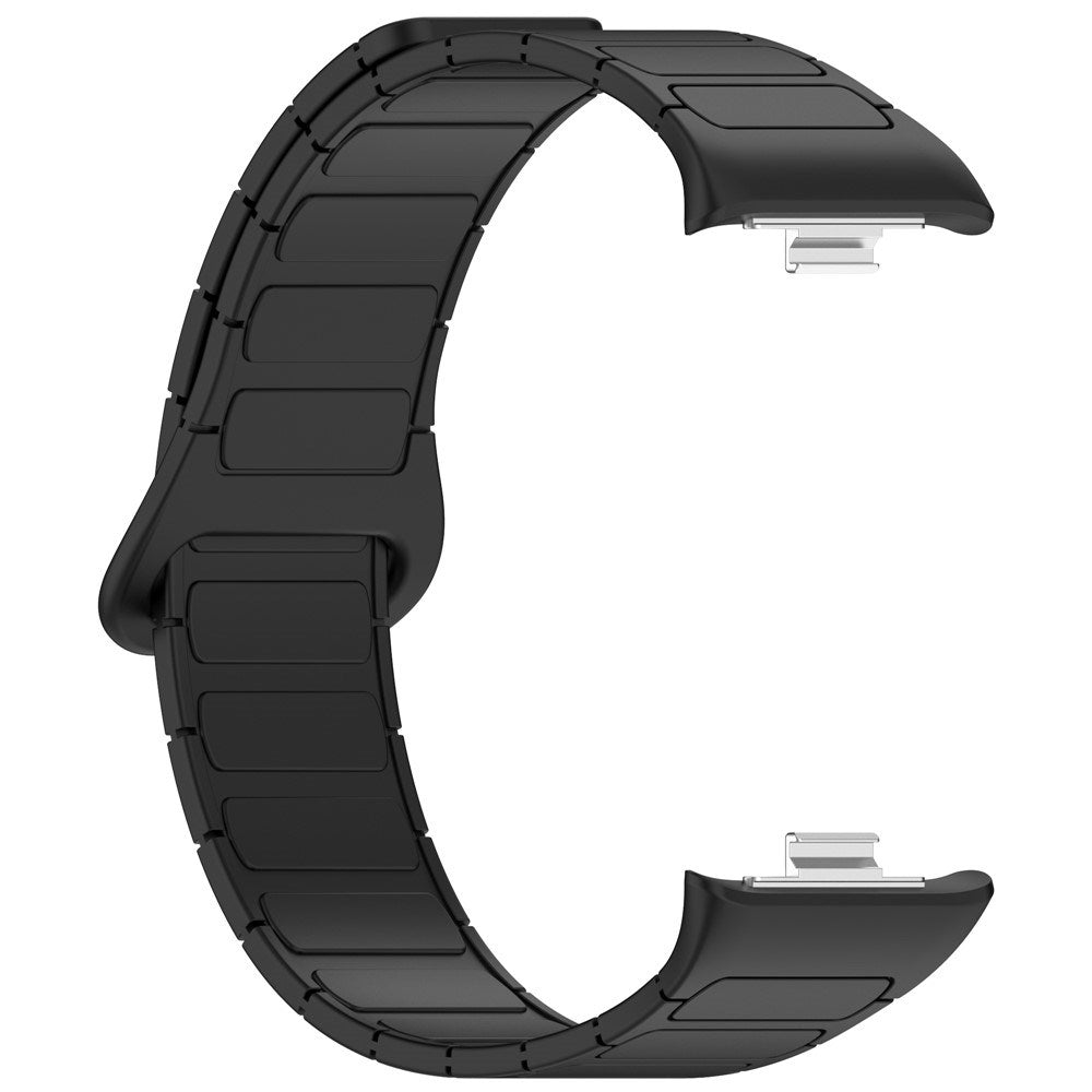 Xiaomi Smart Band 9 Pro / 8 Pro Tofarget Magnetisk Fleksibel Plast Rem - Svart