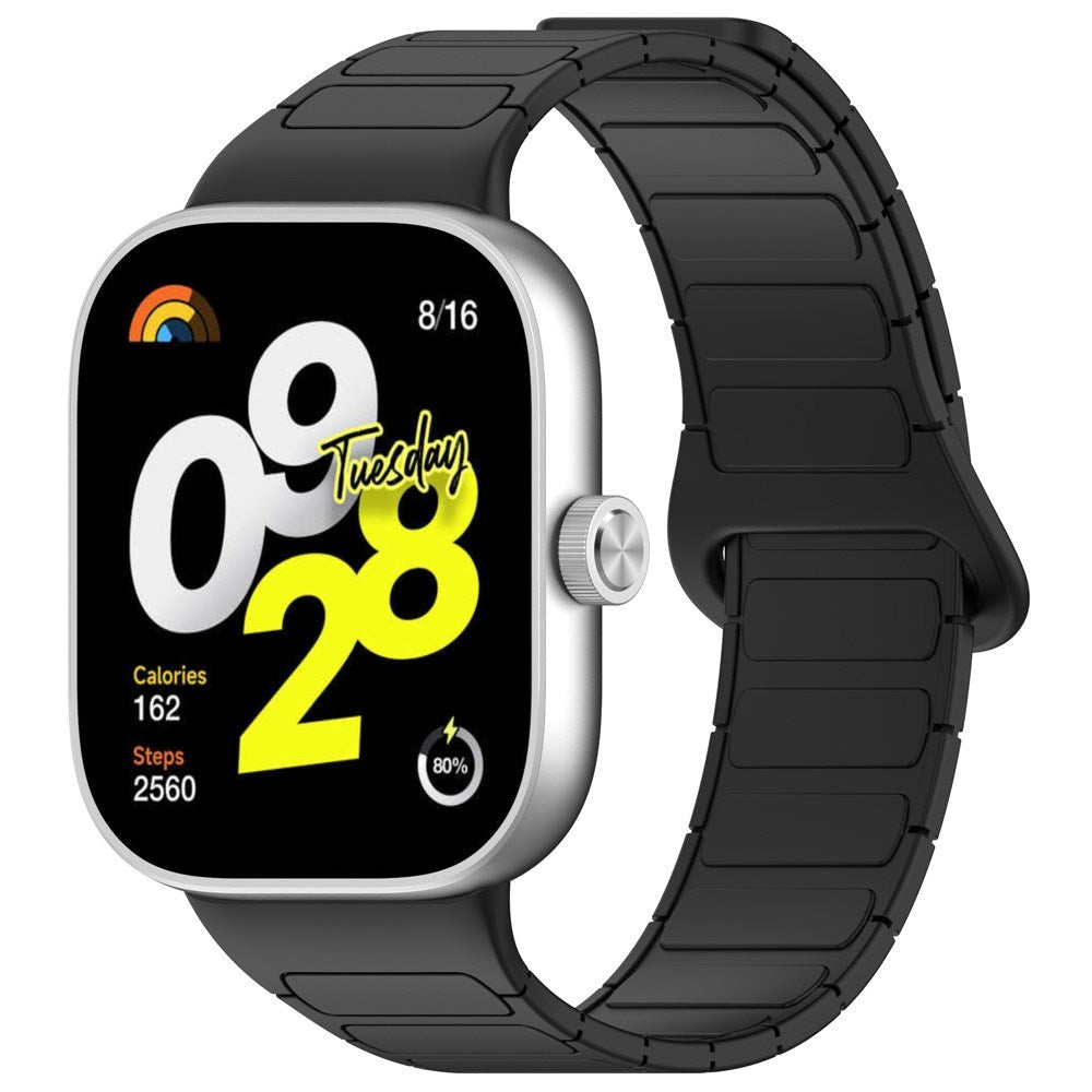 Xiaomi Smart Band 9 Pro / 8 Pro Tofarget Magnetisk Fleksibel Plast Rem - Svart