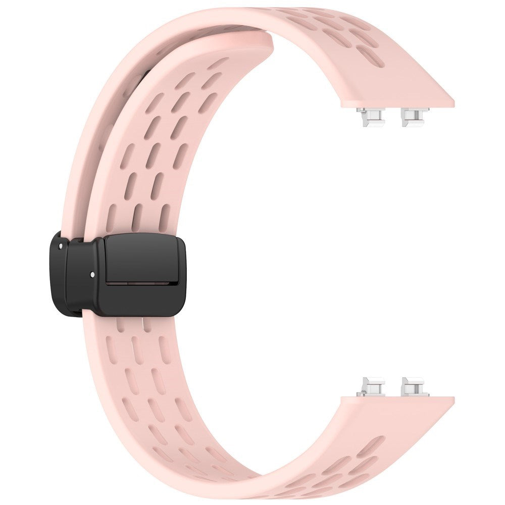 Huawei Band 11 / 11 Pro EIDERWOOD Perforert Silikonrem - Rosa