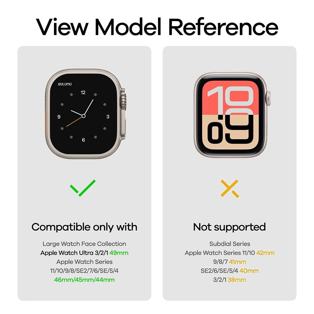 Apple Watch (42/44/SE/45/46/49mm) Aulumu C01 Titan Stropp - Sølv