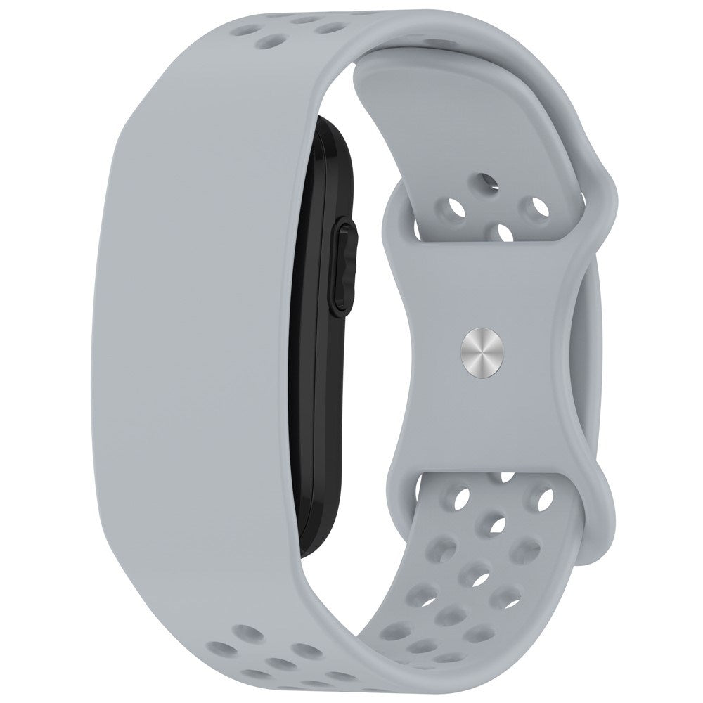 Garmin CIRQA Smart Band EIDERWOOD Silikon Reim m. Ventilasjonshull - Lys Grå