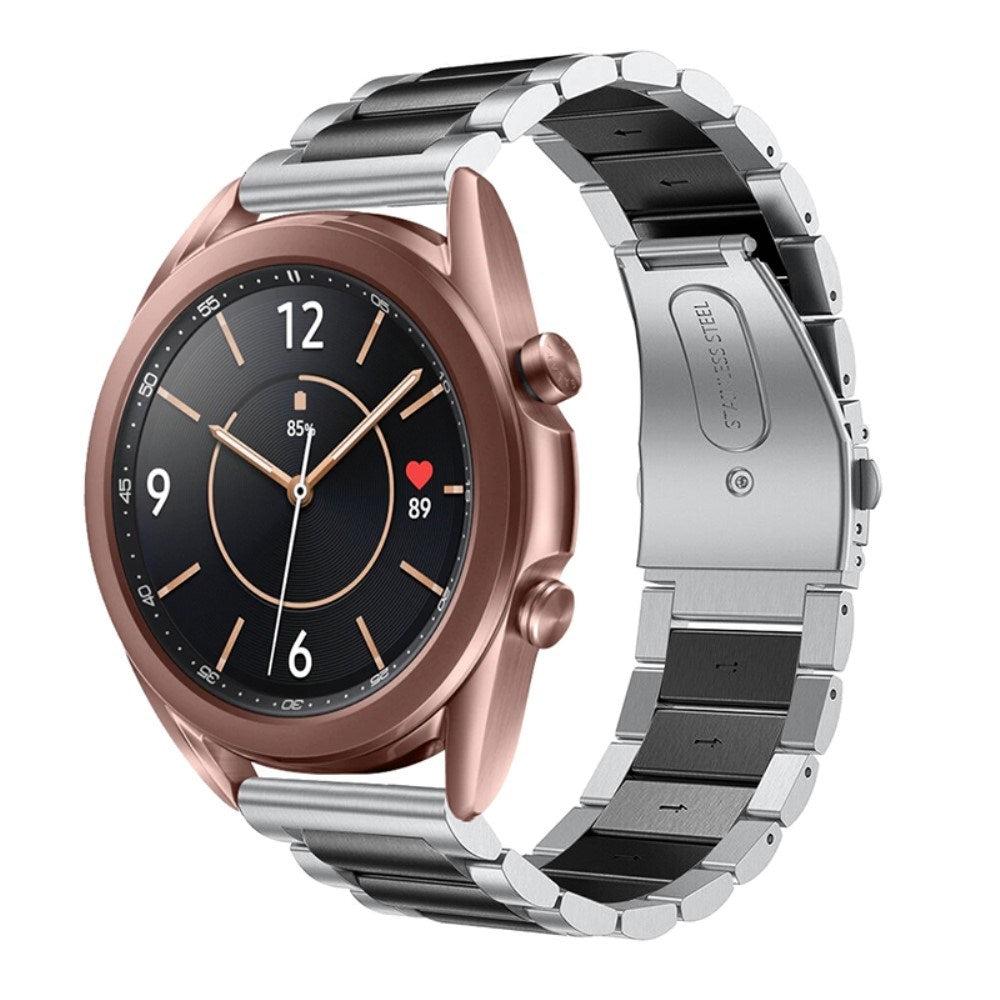 Universell Smartklokke (20mm) Rustfritt Stål Rem - Sølv / Svart