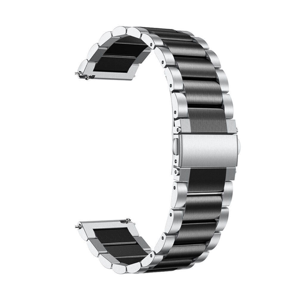 Universell Smartklokke (20mm) Rustfritt Stål Rem - Sølv / Svart
