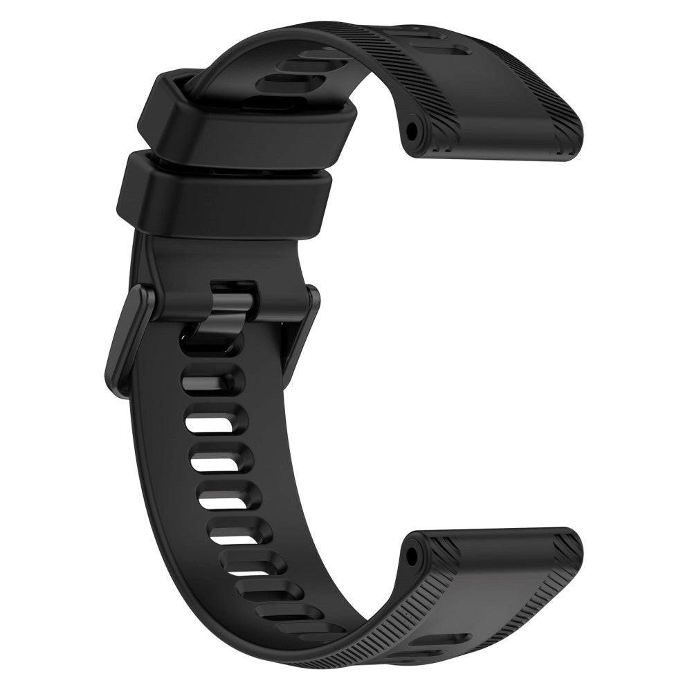 Garmin Stropp 22 mm Silikon Rillet - Svart