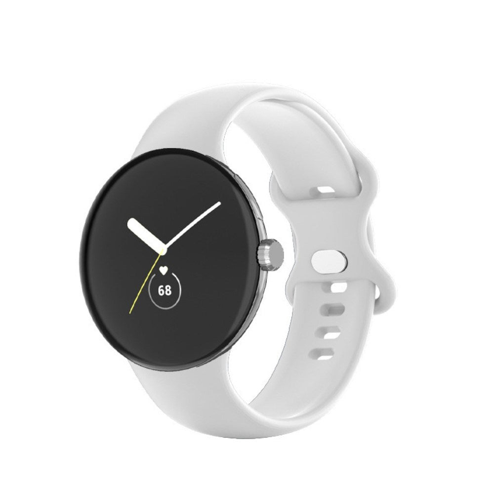 EIDERWOOD Google Pixel Watch 1 / 2 / 3 (41mm) Silikon Smartwatch Rem - Hvit