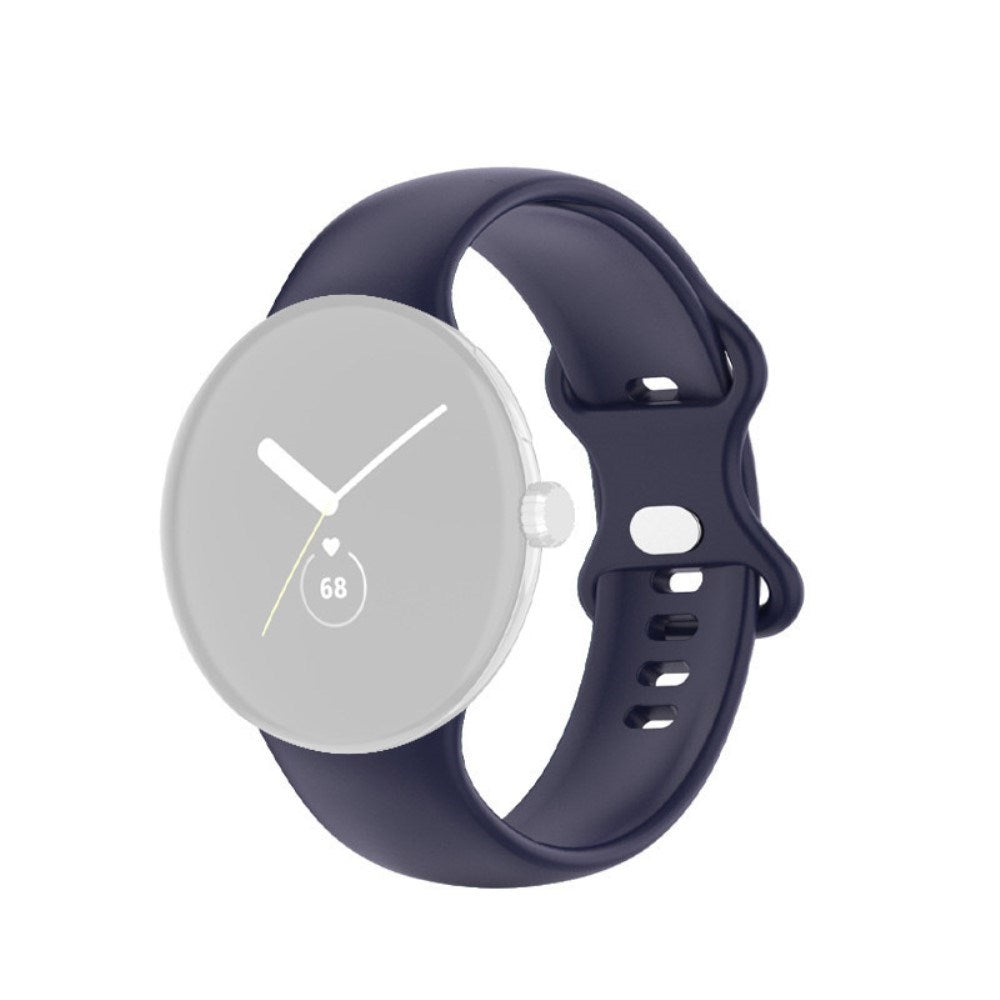 EIDERWOOD Google Pixel Watch 1 / 2 / 3 (41mm) Silikon Smartwatch Rem - Mørkeblå
