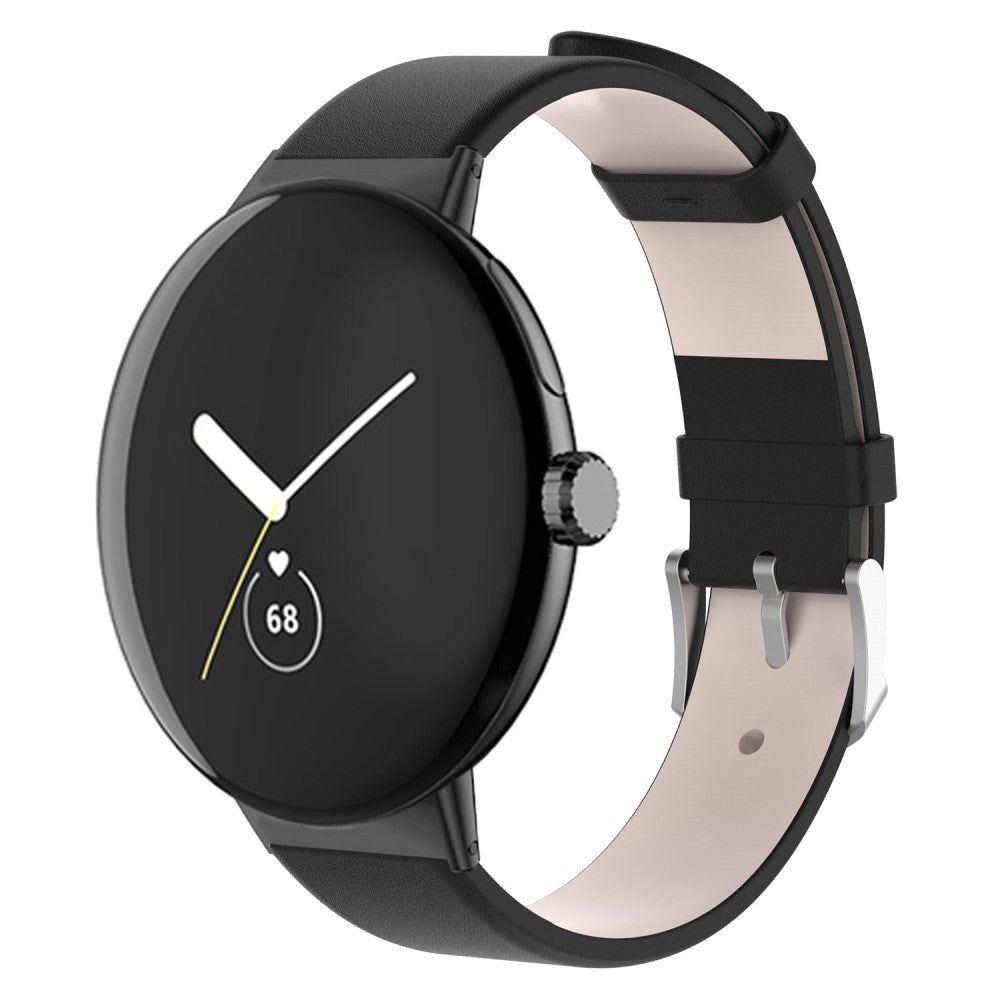 Google Pixel Watch 1 / 2 / 3 (41mm) Kunstskinn Klokkereim - Svart