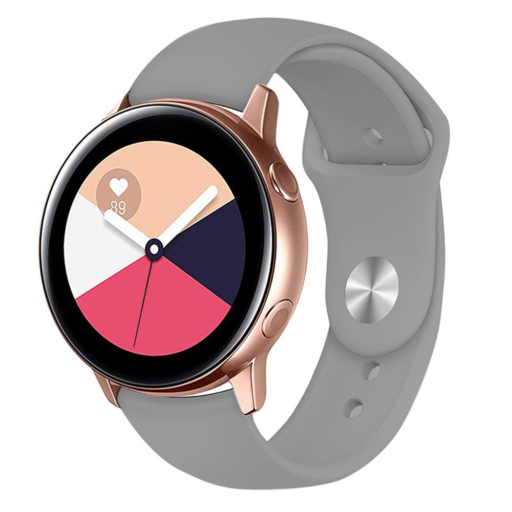 Huawei Watch GT 4 (41mm) / Garmin Venu 3S (18mm) Silikonrem - Grå