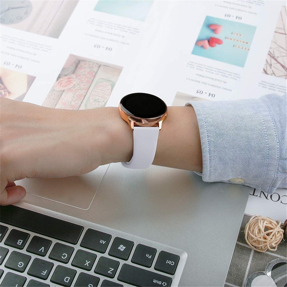 Huawei Watch GT 4 (41mm) / Garmin Venu 3S (18mm) Silikonrem - Lyseblå