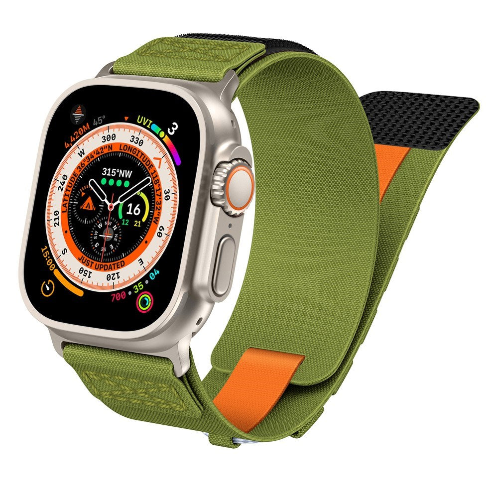 Apple Watch (42/44/SE/45/46/49mm) EIDERWOOD Nylon Klokkereim - Grønn